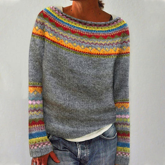 Women's Knitted Jumper - Heritage Fair Isle Classic