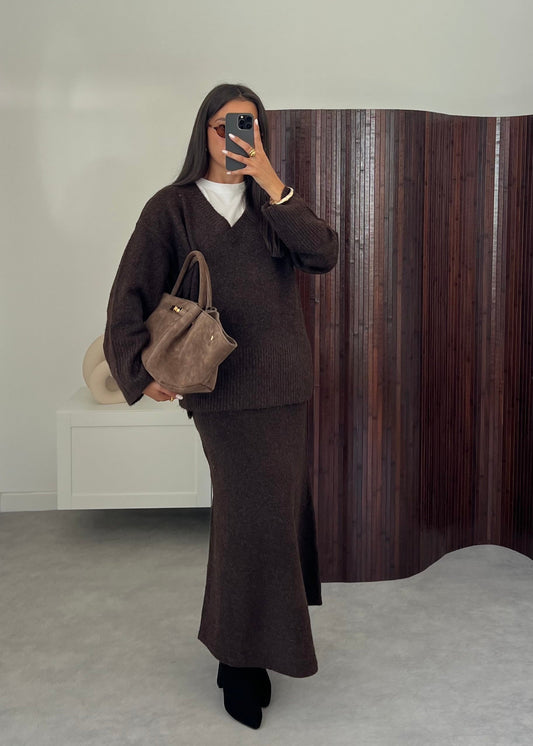 Knit Skirt Set - Figure Flattering