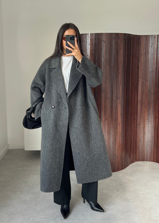 Oversized Wool Blend Coat