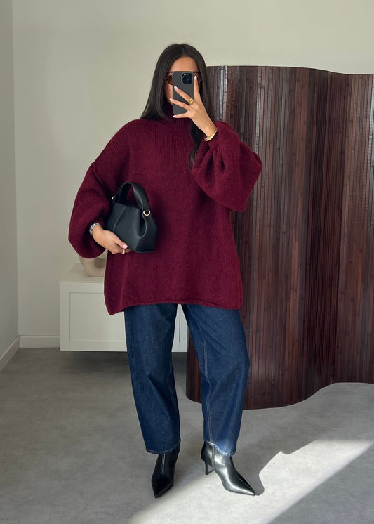 Wool Blend Sweater - One Size Fits Most, Soft Knit