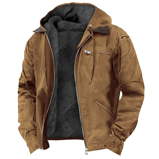 Men's Lined Hooded Jacket - ArcticGuard