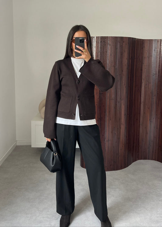 Viscose Fitted Cardigan for Women