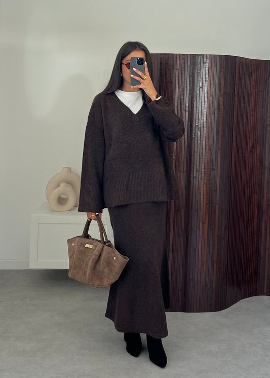 Knit Skirt Set - Figure Flattering