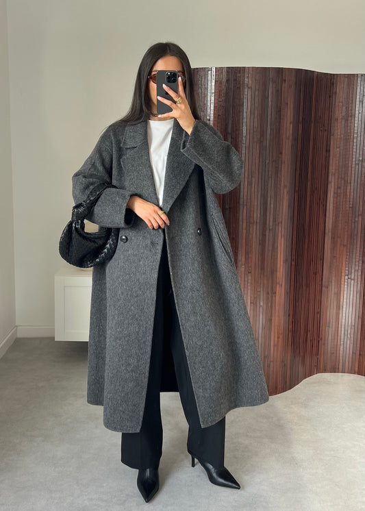 Oversized Wool Blend Coat
