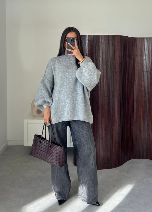 Women's Wool Blend Sweater One-Size-Fits-Most