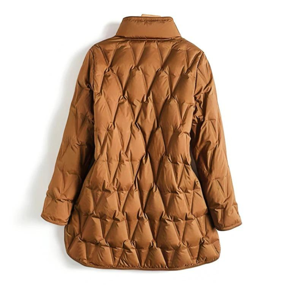Women's Quilted Jacket Mid-Length Tailored Fit - WinterEase