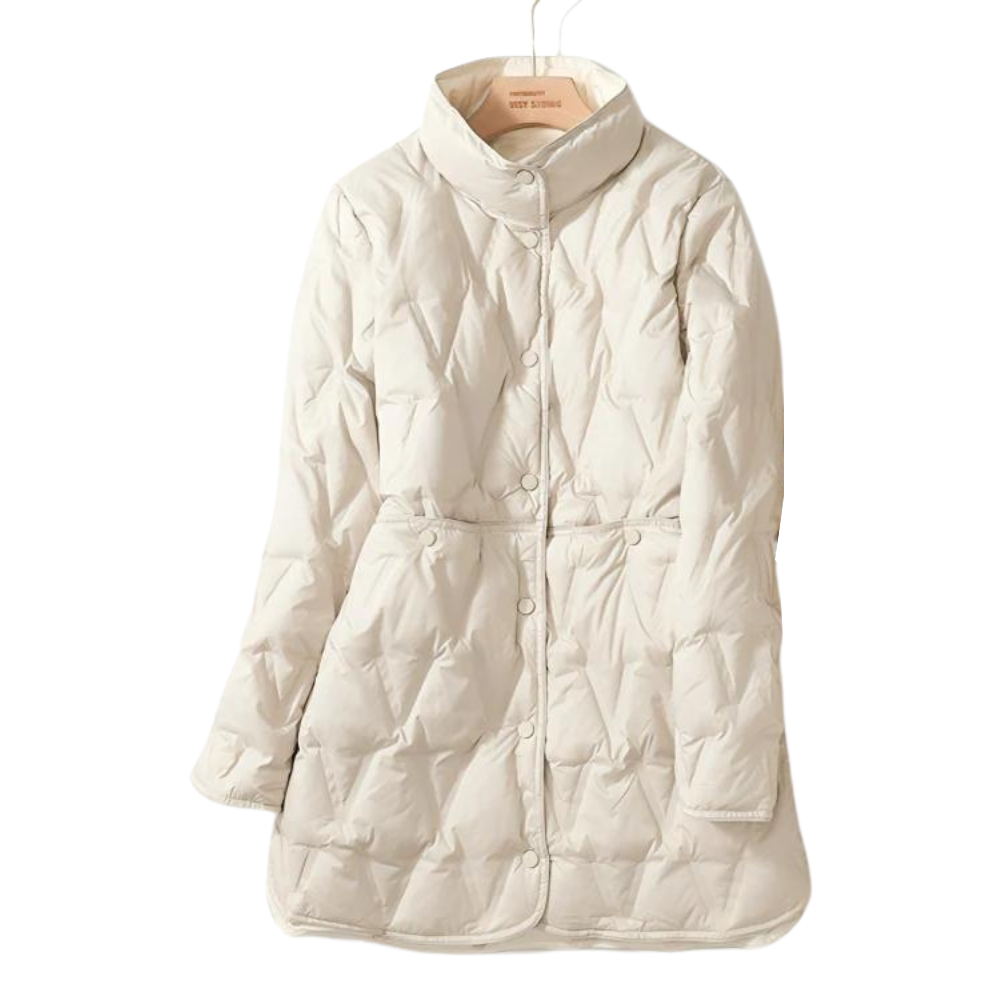 Women's Quilted Jacket Mid-Length Tailored Fit - WinterEase