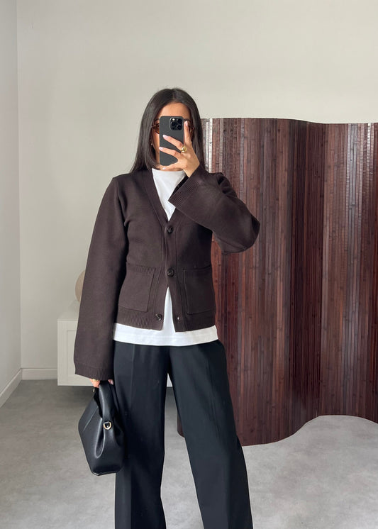 Viscose Fitted Cardigan for Women