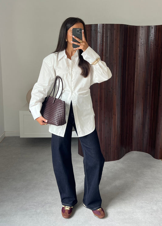 High-Waisted Elastic Ballon Jeans