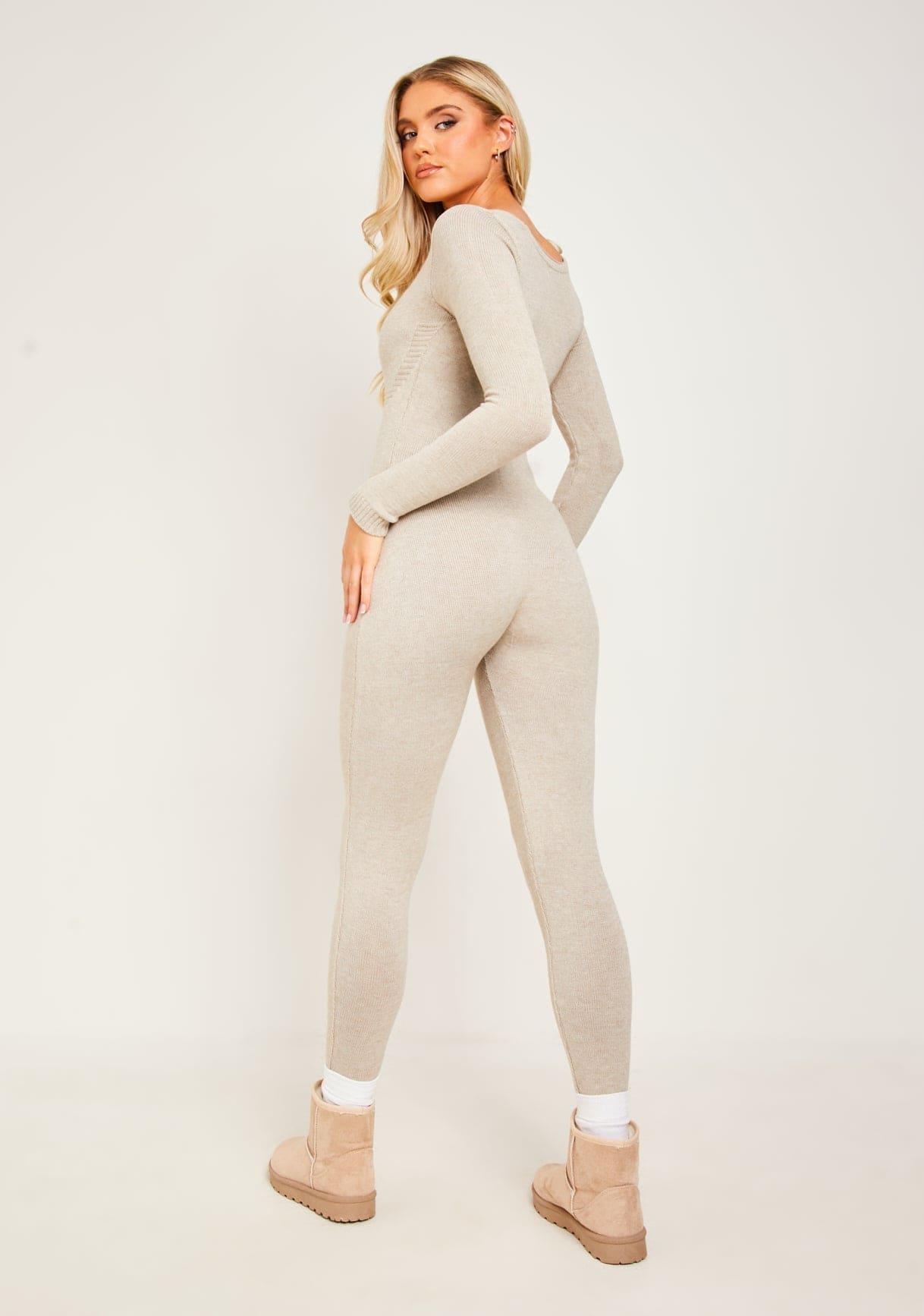 Women's Elegant Long Sleeve Jumpsuit - StyleFlex
