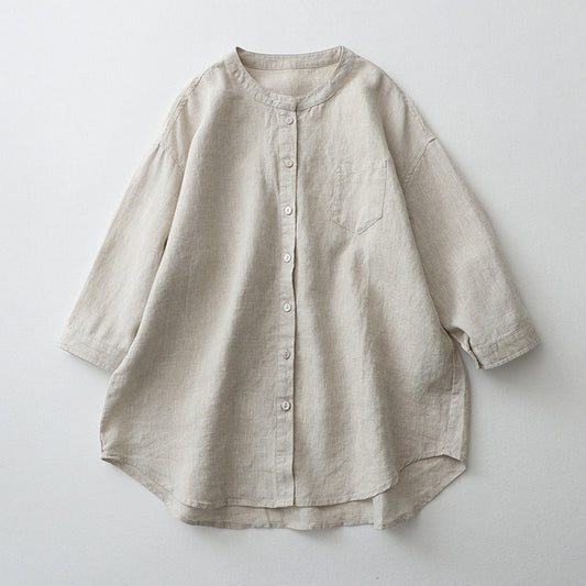 Women's Oversized Button-Down Shirt Natural Fibers - CasualEase Hemp