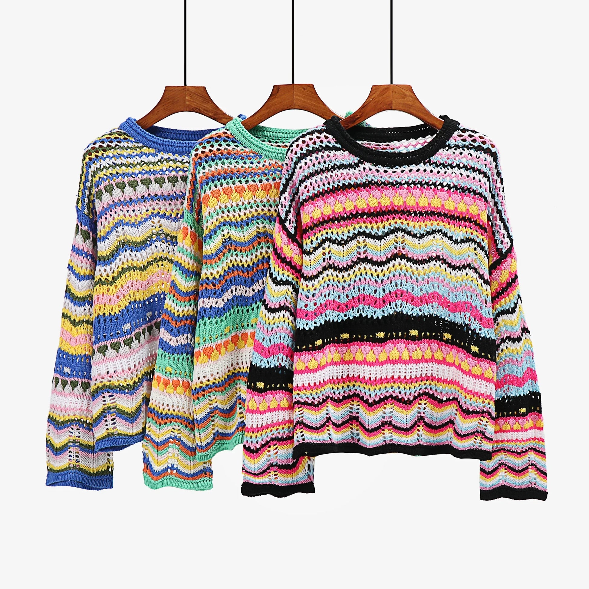 Women's Loose Knit Sweater Lightweight - StitchStyle