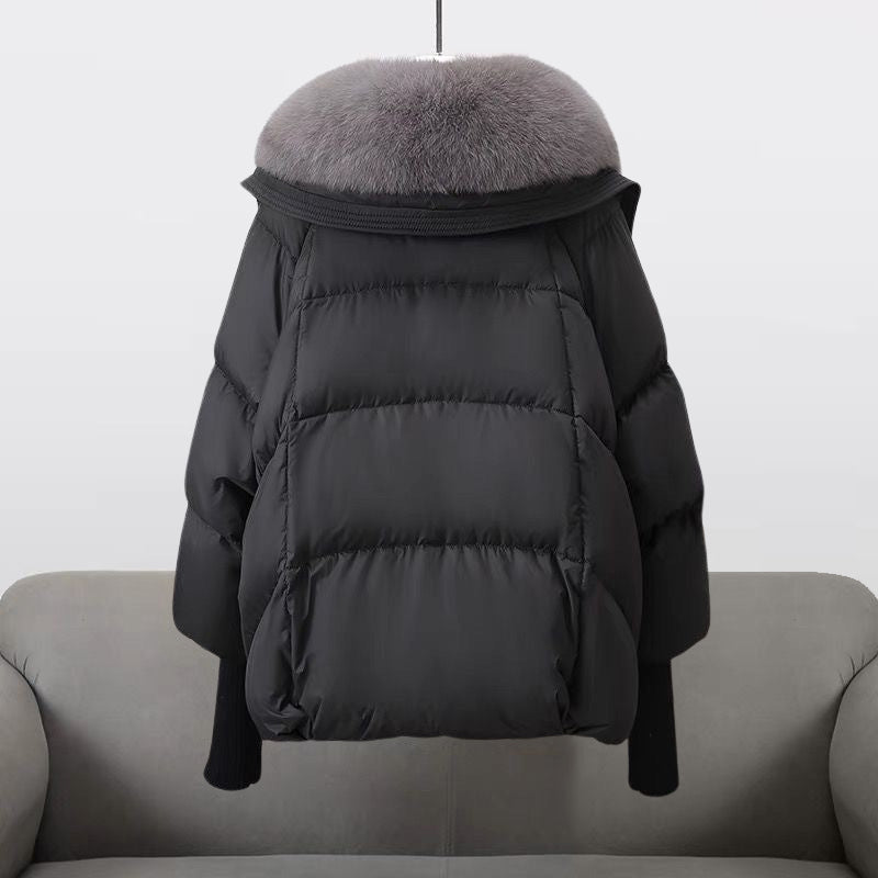 Women's Oversized Puffer Jacket Faux Fur Collar - UrbanGlam