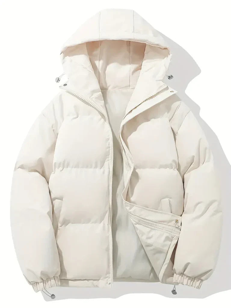 Women's Quilted Jacket Oversized Water-Repellent - UrbanShield White