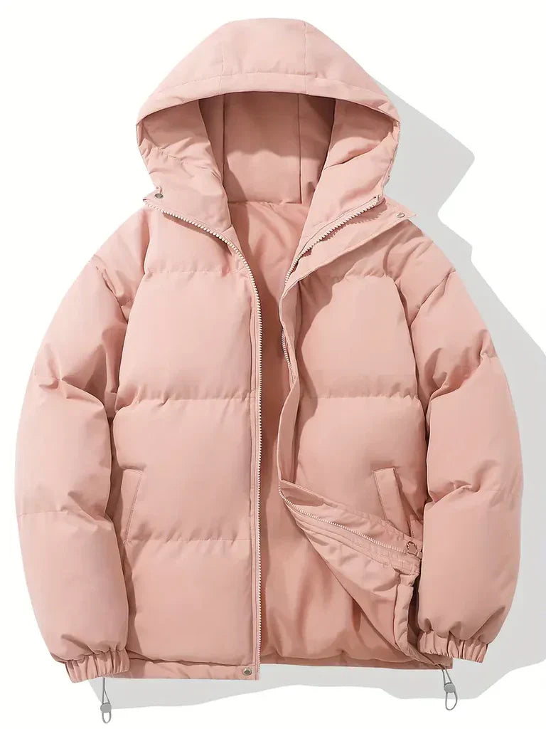 Women's Quilted Jacket Oversized Water-Repellent - UrbanShield Pink
