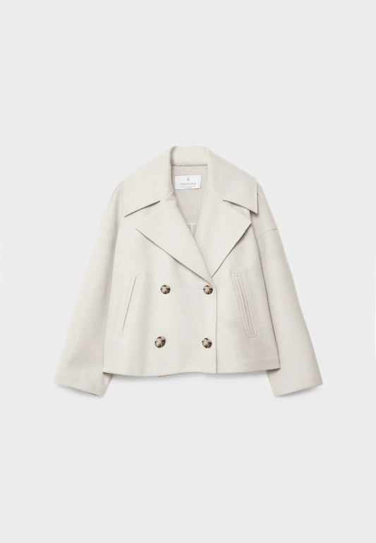 Winter Jacket: Cropped Double-Breasted - Amelia Chic
